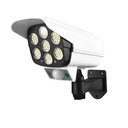 Ver mais imagens de Luminaria Solar Dummy Camera Falsa Controle Sensor Presença Kit 2 Uni 77 Leds 3 funções Seguran