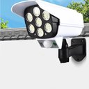 Ver imagem 7 de Luminaria Solar Dummy Camera Falsa Controle Sensor Presença Kit 2 Uni 77 Leds 3 funções Seguran
