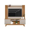 Rack Com Painel Para Sala Tv 55 Polegadas Colorado E Tulum Nature Off White Linea Brasil - 2