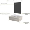 Ver imagem 3 de Conjunto Bancada C-cuba F44 e Espelheira Metrópole 601 Preto Ônix Snow