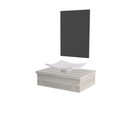 Ver imagem 2 de Conjunto Bancada C-cuba F44 e Espelheira Metrópole 601 Preto Ônix Snow