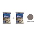 Ver imagem 1 de Kit 2 Sacos de Rejunte Flex Votomassa Cinza Escuro 1kg