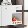 Armário Suspenso Cozinha Completa Estilo Planejado Módulo Único Puxador Concha Mila- Branco - Rpm - 4