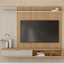 Ver imagem 5 de Painel Tv 75 Pol 179cm Bancada Suspensa Aruba Jequitibá/off L06 - Mpozenato