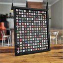 Ver imagem 5 de Quadro Porta Tampinhas De Cerveja Linha Black - 208 Unidades