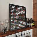 Ver imagem 3 de Quadro Porta Tampinhas De Cerveja Linha Black - 208 Unidades
