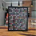 Ver imagem 4 de Quadro Porta Tampinhas De Cerveja Linha Black - 208 Unidades
