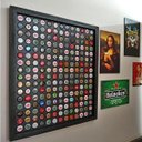 Ver imagem 6 de Quadro Porta Tampinhas De Cerveja Linha Black - 208 Unidades