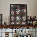 Ver imagem 2 de Quadro Porta Tampinhas De Cerveja Linha Black - 208 Unidades