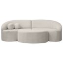 Ver imagem 1 de Sofá Orgânico Palermo 4 Lugares 210cm + Puff Bouclê - Sofa Store:bouclê Bege Marfim