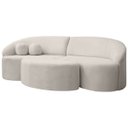Ver imagem 4 de Sofá Orgânico Palermo 4 Lugares 210cm + Puff Bouclê - Sofa Store:bouclê Bege Marfim