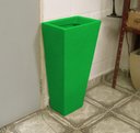 Ver imagem 6 de Kit 3 Vaso Planta 60x30 Trapézio Parede Polietileno BGPLASTICOS V17 VERDE BANDEIRA 011