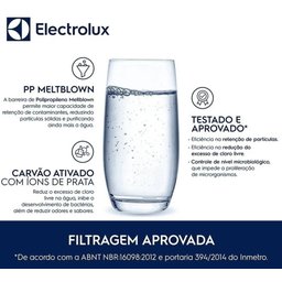 Kit 3 Unidades Refil Filtro de Água Original Electrolux Pe11b Pe11x Pc41b Pc41x Ph41b Ph41x 41037245 - 8