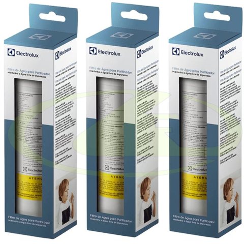 Kit 3 Unidades Refil Filtro de Água Original Electrolux Pe11b Pe11x Pc41b Pc41x Ph41b Ph41x 41037245