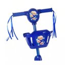 Ver imagem 5 de Patinete Infantil 3 Rodas com Led, Música, Cestinha – Regulável | Brinquedo Criança Azul