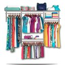 Ver imagem 1 de Roupeiro aramado quarto pequeno closet feminino solteiro 2,20 BR