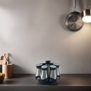 Ver imagem 2 de Porta Condimento Temperos Suporte Giratório 6 Potes Cozinha Pgb Porta Condimentos Giratório 6 Frasco
