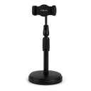 Ver imagem 1 de Suporte Apoiador de Celular para Mesa, Tripé com Regulagem 360°, Altura Ajustável, Preto