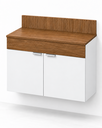 Ver imagem 1 de Gabinete para Banheiro Suspenso Continente 100% MDF 15mm