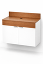 Ver imagem 3 de Gabinete para Banheiro Suspenso Continente 100% MDF 15mm