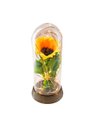 Ver imagem 1 de Luminária o Girassol Encantado Ouro Luzes Branco Frio Amor Lindo Boutique M - 15 Cm de Altura X 07 C
