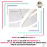 Lustre Pendente 4 Anéis 80cm Branco para Pe Direito Duplo Sala Jantar Mesa Equipe Led - 2