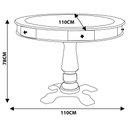 Ver imagem 3 de Mesa Jogos Carteado 4 Lugares Victoria Preto Fosco Gran Belo