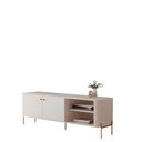 Ver imagem 2 de Rack para Tv 58 Polegadas Olaf Off White Bronze