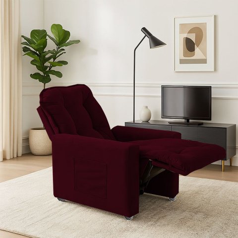 Poltrona Reclinável do Papai & Mamãe Comfort Bordo