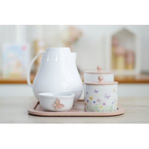 Kit Higiene Bebê Maternidade Decoração K196 Rosê Meninas Quarto Infantil