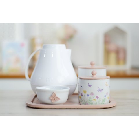 Kit Higiene Bebê Maternidade Decoração K196 Rosê Meninas Quarto Infantil