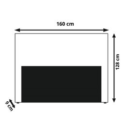 Kit Cabeceira e Calçadeira Queen 160 cm Cancun Platinum Decor Suede Cinza - 3
