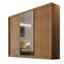 Ver imagem 4 de Guarda Roupa Diamond 3 Portas 6 Gavetas 1 Espelho Cor:cumaru