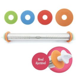 Rolo De Massa Altura Ajustável Em Aço Inox - 35Cm - 2