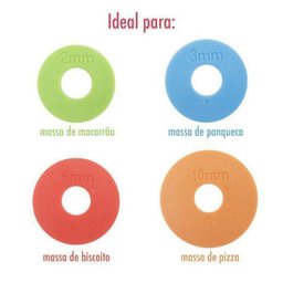 Rolo De Massa Altura Ajustável Em Aço Inox - 35Cm - 3
