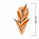 Ver imagem 5 de Adesivo Floral Boho Laranja Estilo Nórdico 31x60 Minimalista Mod.03