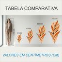 Ver imagem 4 de Adesivo Floral Boho Laranja Estilo Nórdico 31x60 Minimalista Mod.03