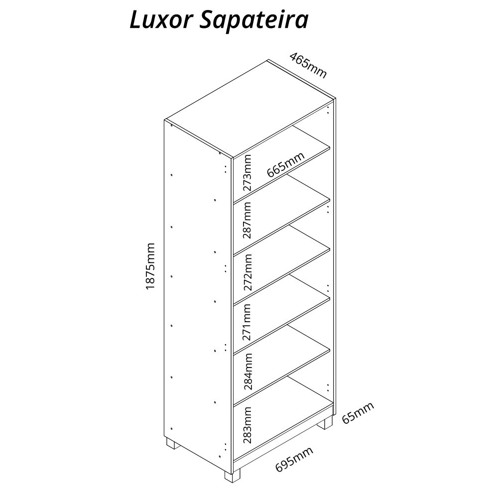 Sapateira Luxor Madeirado - Gelius - 4