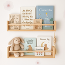 Ver imagem 1 de Kit 2 Prateleiras de Madeira para Livros e Decoração 60 Cm Boho
