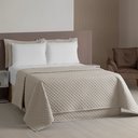 Ver imagem 1 de Kit 4 Pçs Cobre Leito Avulso Casal Padrão Profissional Acordes Hotelaria Micropercal 160 Fios: Bege