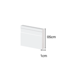 Ver imagem 2 de Guarnição Poliestireno 05cm Frisado Branco 41005 Arquitech