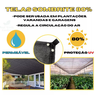 Tela Sombrite Sombreamento 3x2 Cobertura Jardim Carro 80% com Acabamento e Ilhós - 2