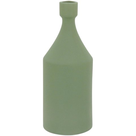EMMA GARRAFA DECORATIVA 23x9x9cm CERÂMICA VERDE