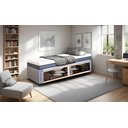 Ver imagem 1 de Cama Smartbox Solteiro Serenelife - Tecido Alpha 56
