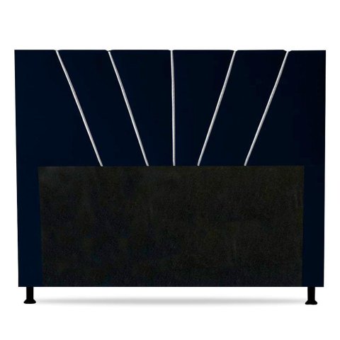 Cabeceira Queen Size Dallas 160Cm Azul Marinho