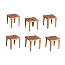 Ver imagem 1 de Kit Banco 1 Lugar em Madeira 6 Unidades B007c Decoraclic