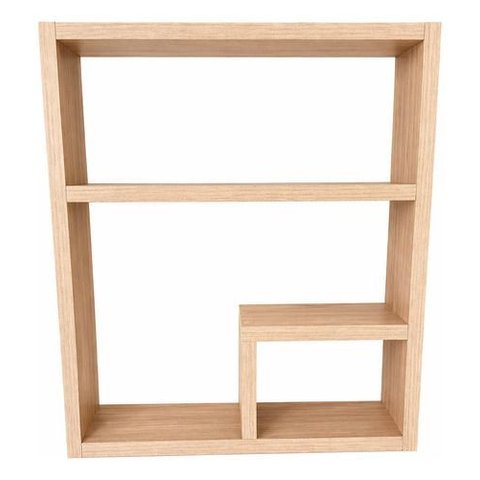 Prateleira Elegance Suspensa em Mdf Decorativa Sala Banheiro Marrom