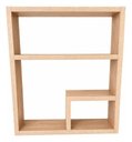 Ver imagem 1 de Prateleira Elegance Suspensa em Mdf Decorativa Sala Banheiro Marrom