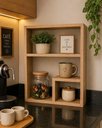 Ver imagem 2 de Prateleira Elegance Suspensa em Mdf Decorativa Sala Banheiro Marrom