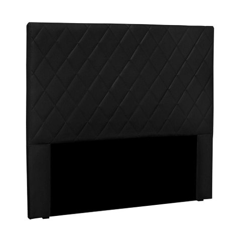 Cabeceira Estofada Tina Solteiro Fixação no Box Mdf-mdp Suede Preto Loja Sheep